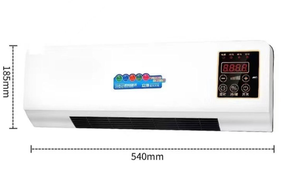 Calefactor y Aire Acondicionado 2 en 1 – Montable en Pared y de Escritorio
